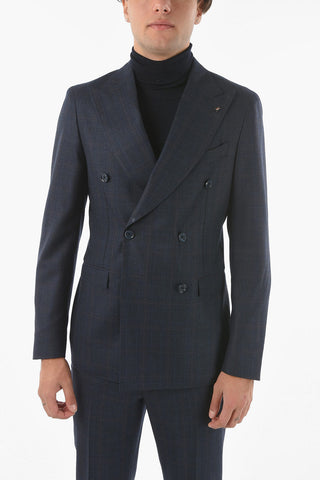 CC COLLECTION Double-breasted REWARD District Check Suit