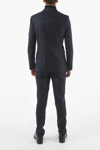 CC COLLECTION Double-breasted REWARD District Check Suit