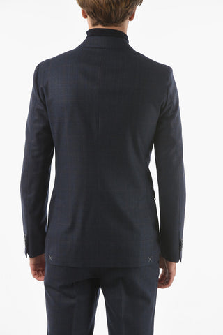 CC COLLECTION Double-breasted REWARD District Check Suit