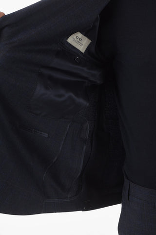 CC COLLECTION Double-breasted REWARD District Check Suit