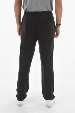 ID Joggers in Misto Cotone Garzato con Tasche a Filo