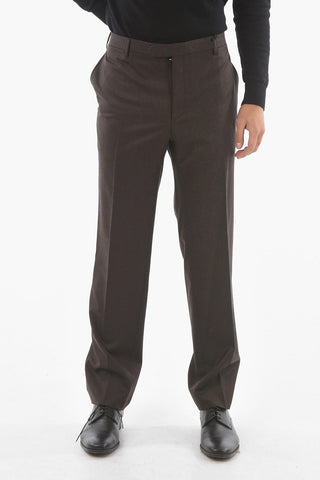 CC COLLECTION Pantaloni RIGHT in Flanella di Lana a 4 Tasche