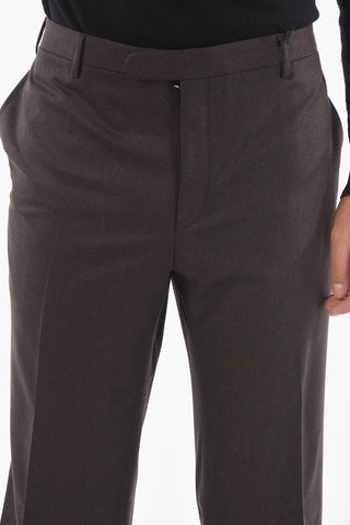 CC COLLECTION Pantaloni RIGHT in Flanella di Lana a 4 Tasche