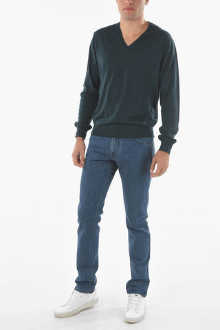 V Neck Virgin Wool Sweater