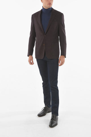 Jacquard Virgin Wool GATE 2-button Blazer