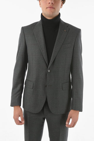 CC COLLECTION District Check Motif RIGHT Virgin Wool Suit