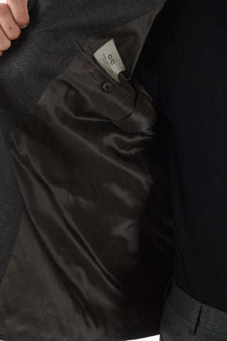 CC COLLECTION District Check Motif RIGHT Virgin Wool Suit