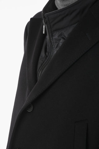 CC COLLECTION Removable Chest Piece Chesterfield Coat