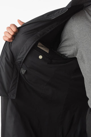 CC COLLECTION Removable Chest Piece Chesterfield Coat