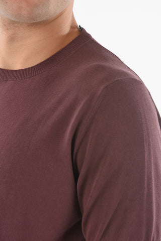 CC COLLECTION Crew Neck Short-sleeved Cotton Sweater
