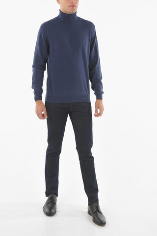 Maglia a Collo Alto in Lana e Cashmere