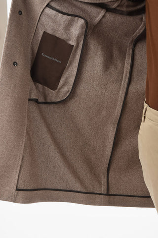 ZZEGNA Cashmere-blend Unlined Chesterfield Coat