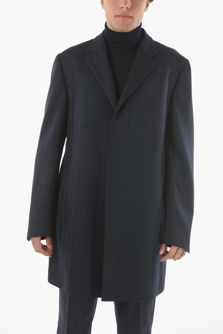 CC COLLECTION Cappotto Chesterfield  plain herringbone in Lana Vergine
