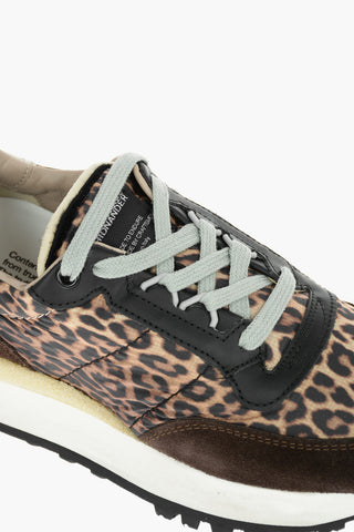 Animal Patterned Suede Details TENKEI Sneakers