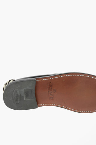 Anila Patterned Leather and Ponyskin Loafers