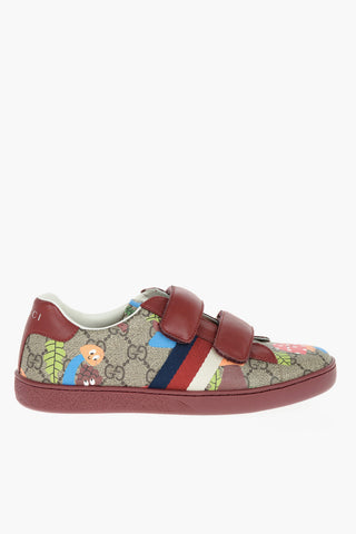 Patterned Sneakers with Touch Strap Closure