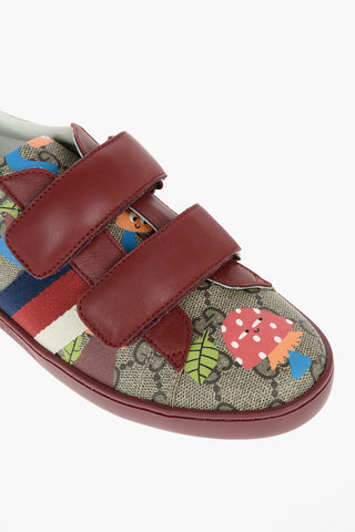 Patterned Sneakers with Touch Strap Closure