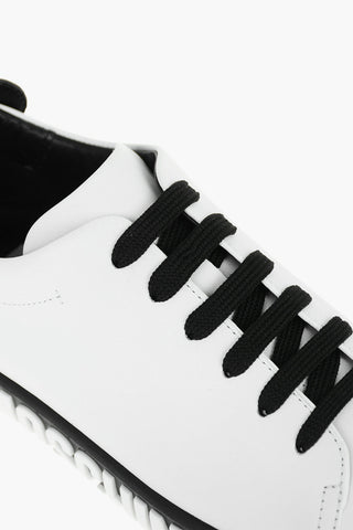 COUTURE Sneakers in Pelle con Suola a Contrasto