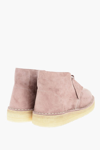 Suede Leather COAL Desert Boots With Contrasting Sole