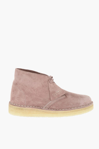 Suede Leather COAL Desert Boots With Contrasting Sole
