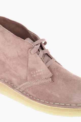 Suede Leather COAL Desert Boots With Contrasting Sole