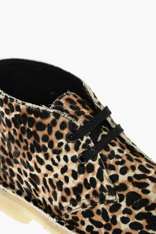 Animal Patterned Ponyskin Desert Boots
