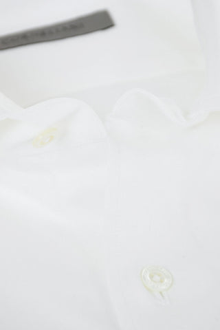COUTURE Standard Collar Twill Cotton Shirt