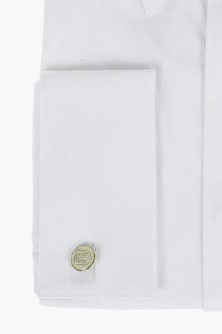 Cufflinked Spread Collar Slim Fit Shirt
