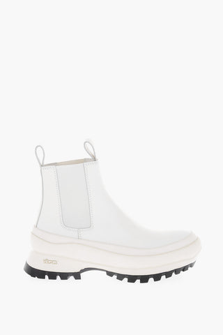 Vibram Sole Leather Chelsea Boots