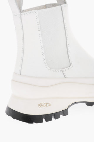 Vibram Sole Leather Chelsea Boots