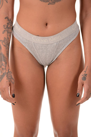 Thong with Logoed Band at The Waist