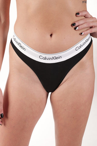 Thong with Logoed Band at The Waist