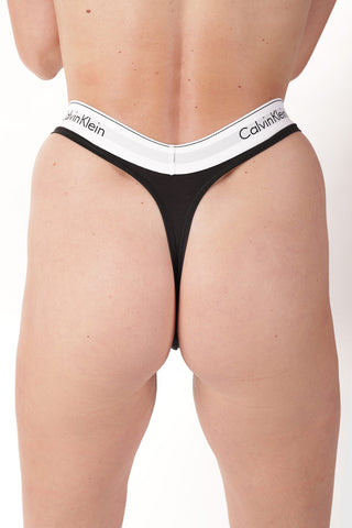 Thong with Logoed Band at The Waist