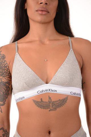 Logoed Band Triangle Bra