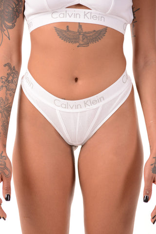 Thong with Logoed Band at The Waist