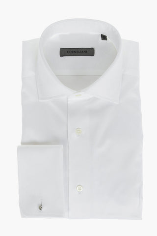 COUTURE Standard Collar Twill Cotton Shirt