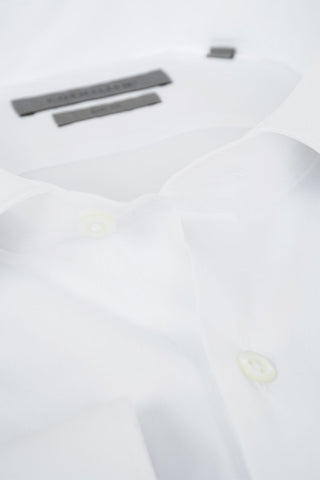 Standard Collar Popeline Cotton Blend Slim Fit Shirt