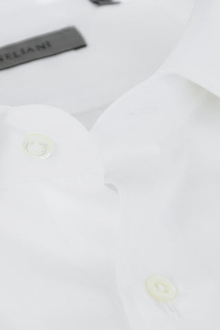 COUTURE Camicia in Poplin di Cotone con Collo Francese