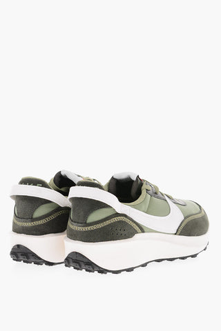 Suede Details WAFFLE DEBUT Low Top Sneakers