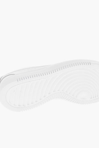 4cm Leather and Fabric COURT VISION Sneakers with Platform