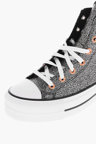 ALL STAR CHUCK TAYLOR 4cm Platform Glitter LIFT High-Top Sneakers