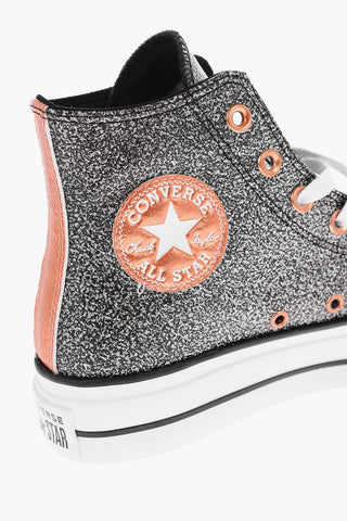 ALL STAR CHUCK TAYLOR 4cm Platform Glitter LIFT High-Top Sneakers