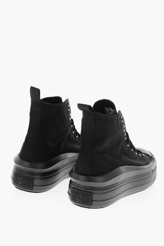 ALL STAR CHUCK TAYLOR Sneakers Alte in Tessuto con Platform 4cm