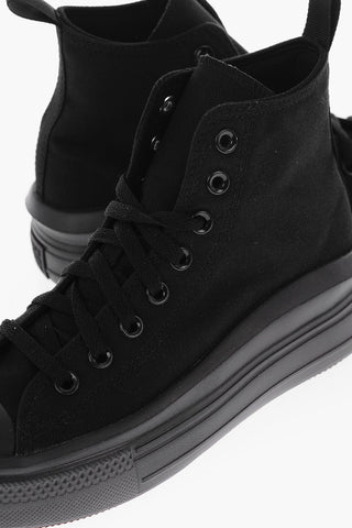 ALL STAR CHUCK TAYLOR Sneakers Alte in Tessuto con Platform 4cm
