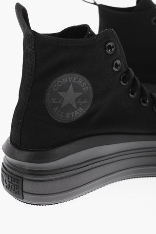 ALL STAR CHUCK TAYLOR Sneakers Alte in Tessuto con Platform 4cm
