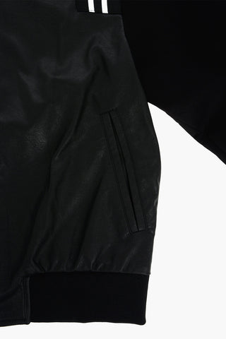 Snap Button VARSITY BONDED Bomber Jacket