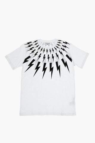 T-Shirt Girocollo FAIR-ISLE THUNDERBOLT in Cotone