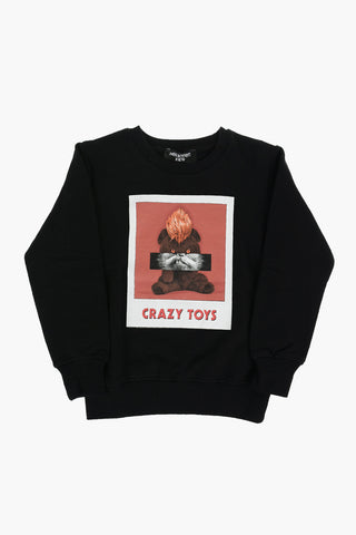 Crew Neck CRAZY TOYS Fleece Cotton Sweatshirt
