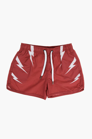 Pocketed TIGER BOLTS Boxer Swimshorts