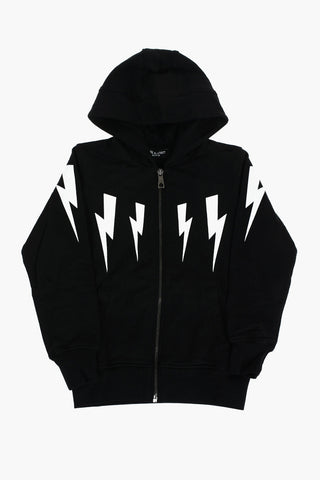 Front Zipped WINGED BOLTS Hoodie